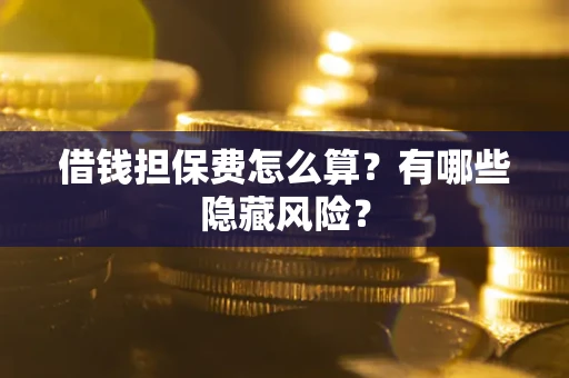 北京借钱担保费怎么算？有哪些隐藏风险？