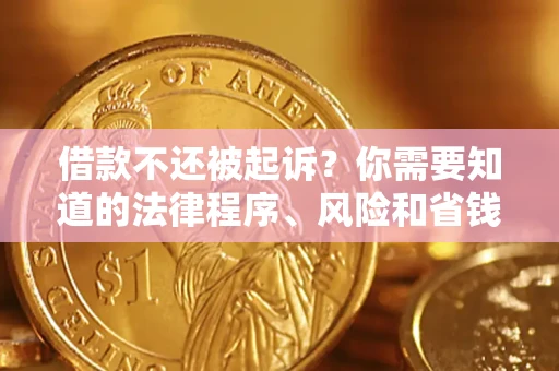北京借款不还被起诉？你需要知道的法律程序、风险和省钱技巧