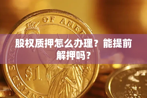 北京股权质押怎么办理？能提前解押吗？